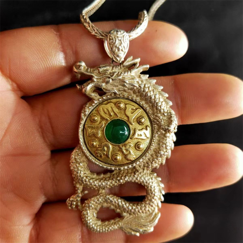 Men'S Accessories Jewelry Brands - Liontin Kalung Merek Dragon, Perhiasan Perak