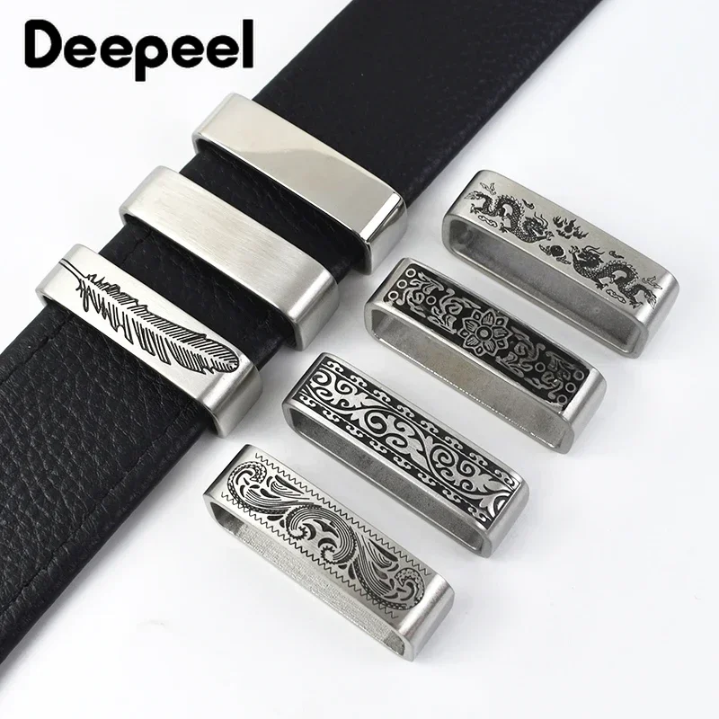 Men'S Accessories For Jeans - Deepelep 40Mm Sabuk Lingkaran Disikat Logam