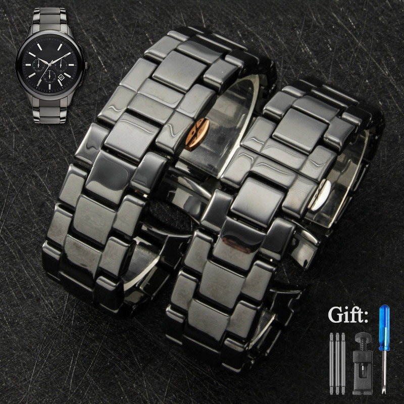 Men'S Accessories Armani - Tali Jam Tangan Keramik untuk Armani