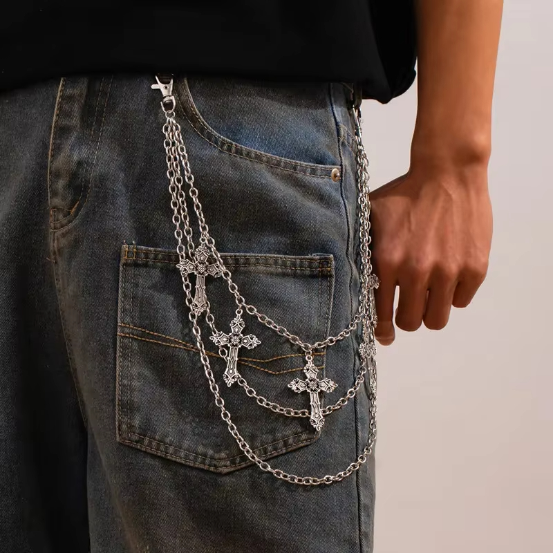 Rantai Celana Punk Metal Fashi - Men'S Accessories For Jeans ulasan dan harga