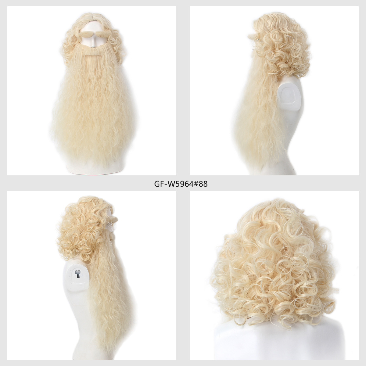 Wig Rambut Santa Klaus Natal + - Mens Accessories Style ulasan dan harga
