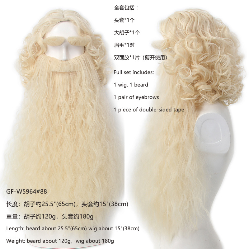 Wig Rambut Santa Klaus Natal + - Mens Accessories Style ulasan dan harga