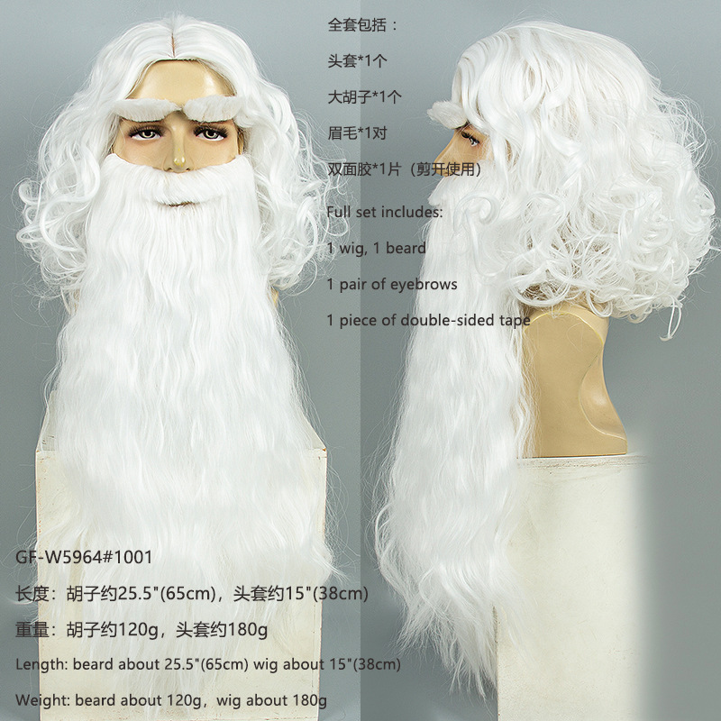 Wig Rambut Santa Klaus Natal + - Mens Accessories Style ulasan dan harga