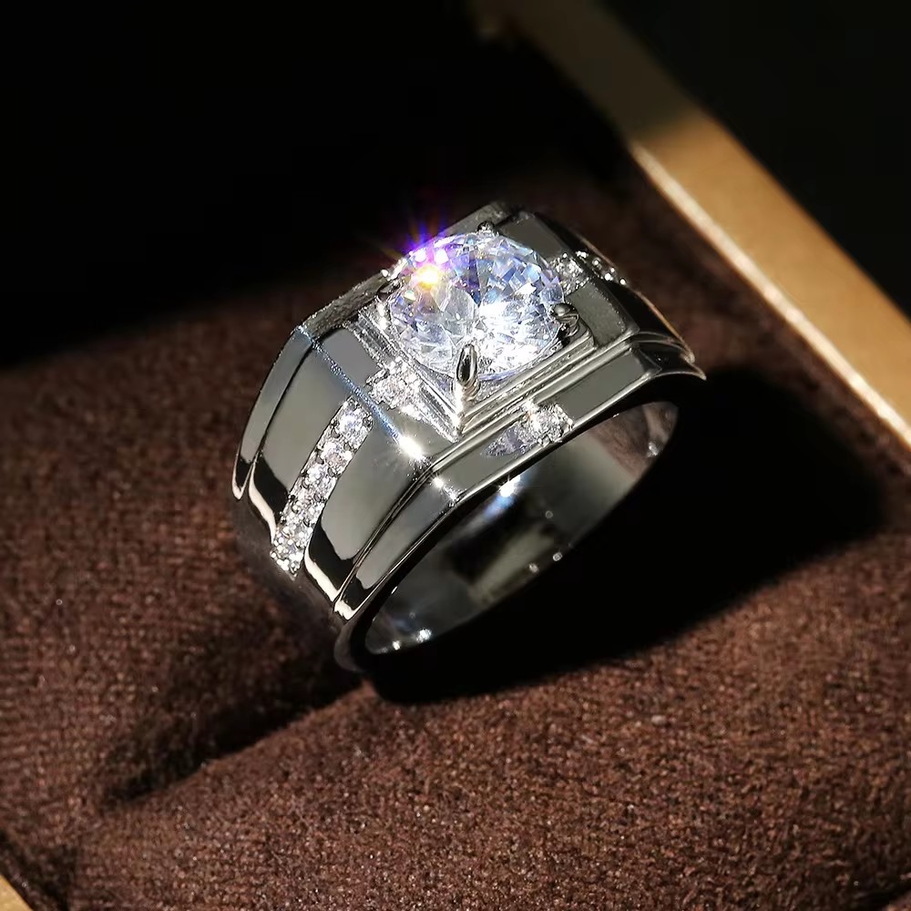 Huitan cincin pernikahan pria  - Men'S Accessories Jewelry Brands ulasan dan harga