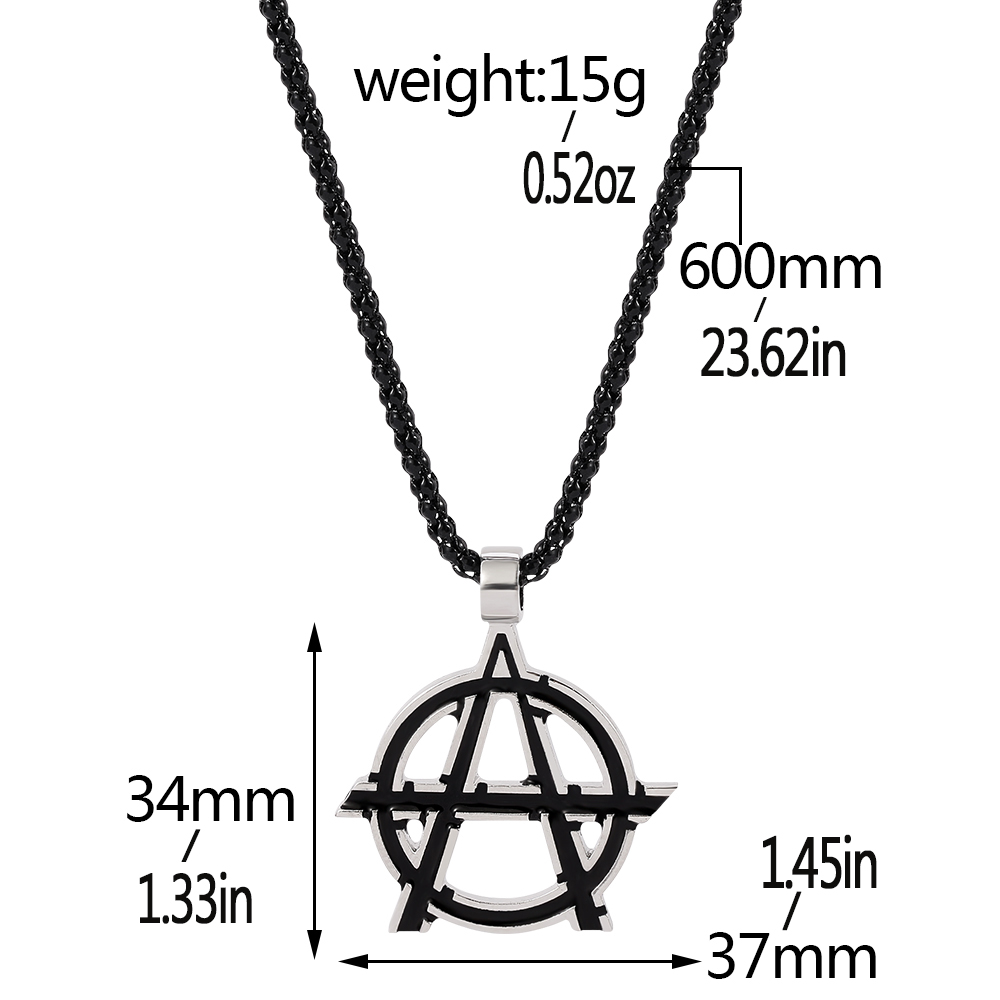 Kalung Logo Huruf A Simbol Fil - Men Accessories Logo ulasan dan harga