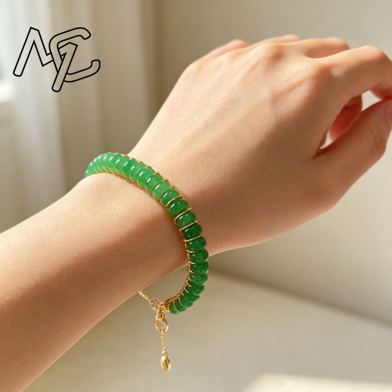 Gelang Manik-Manik Batu Giok B - Men Accessories Jewelry ulasan dan harga