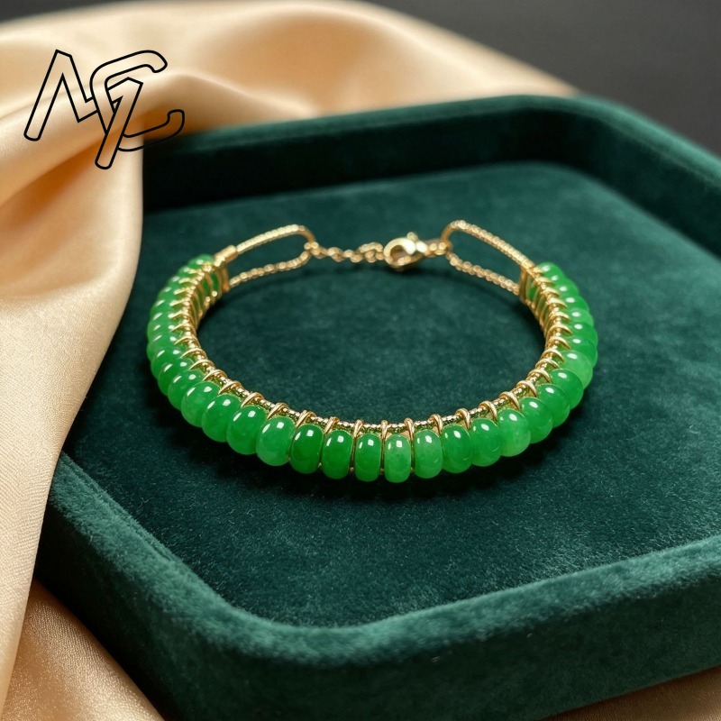 Gelang Manik-Manik Batu Giok B - Men Accessories Jewelry ulasan dan harga