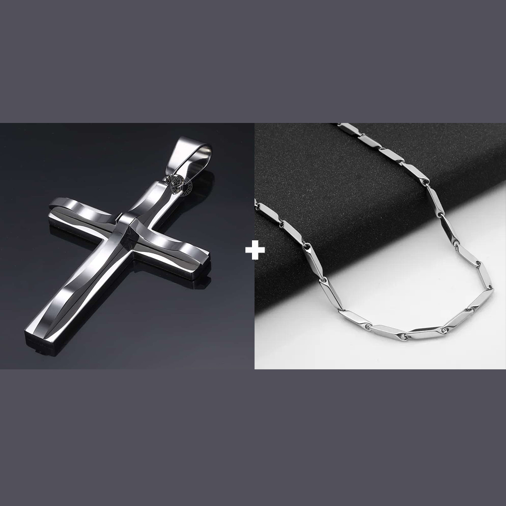Kalung Liontin Salib Melengkun - Men'S Accessories Jewelry Brands ulasan dan harga