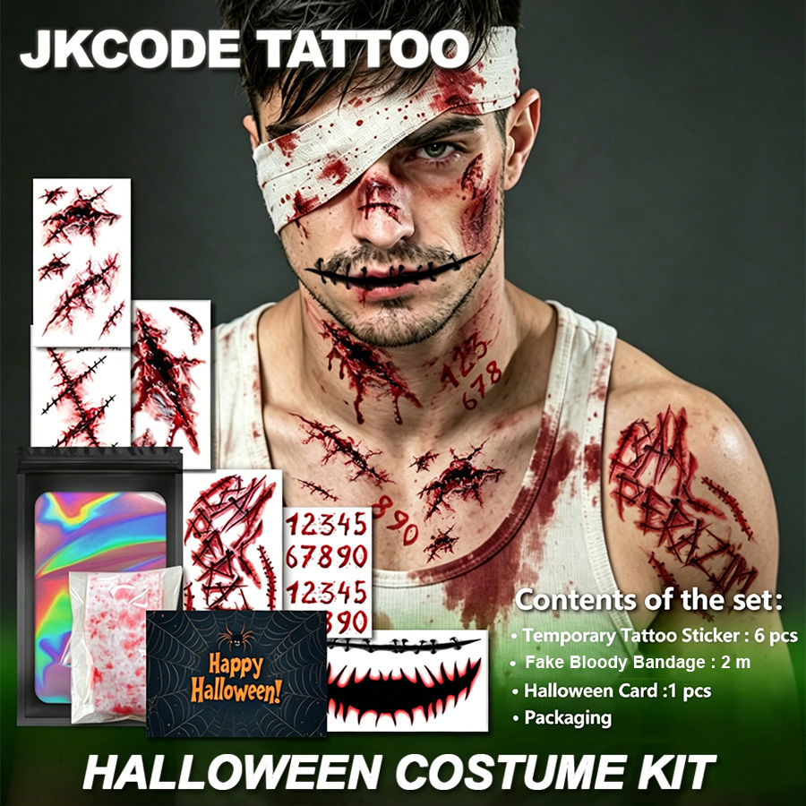 Kostum Horor Halloween, Kotak  - Men Accessories Combo Gift ulasan dan harga