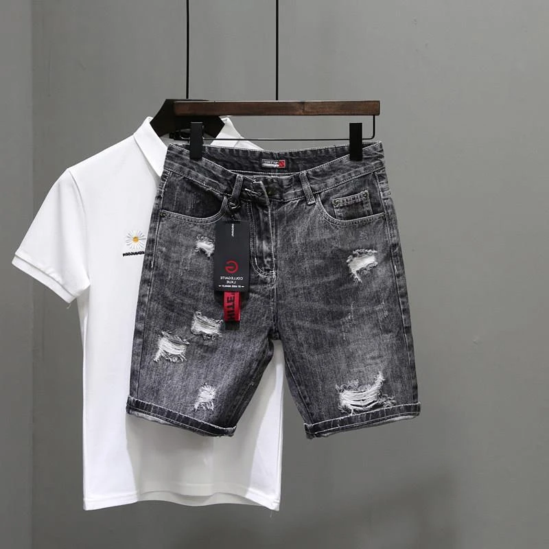 Celana Jeans pendek pria sobek - Men'S Accessories For Jeans ulasan dan harga