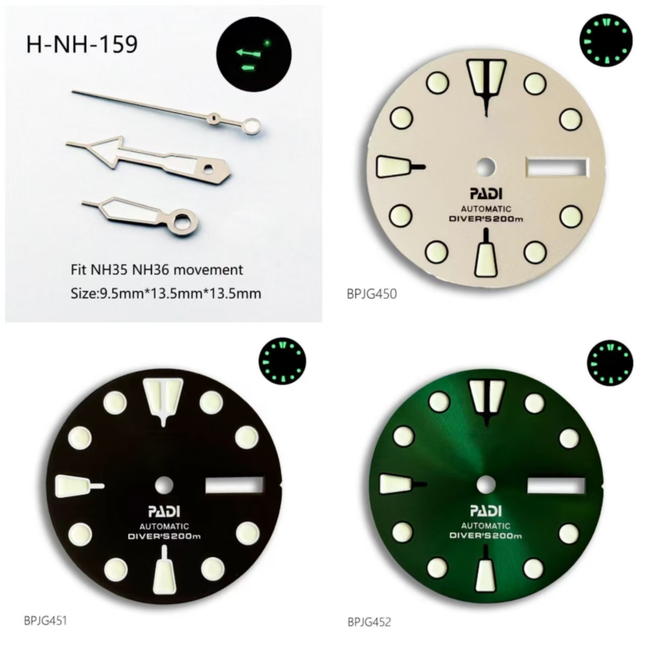 Aksesoris jam tangan NH36 PADI - Men Accessories Logo ulasan dan harga